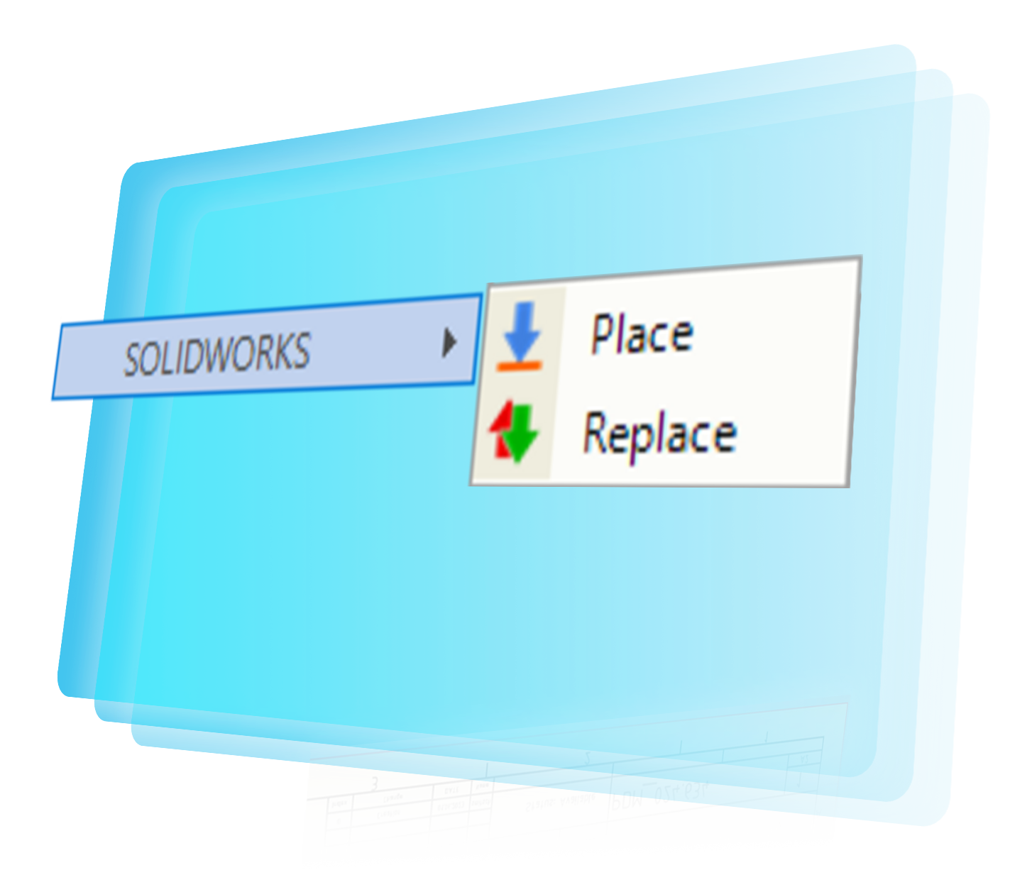 PDM Studio - Place and replace of parts in SOLIDWORKS CAD