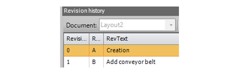 PDM Studio Revisionshistory für AutoCAD CAD